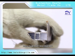 AG4 1.4mm with 304 screws with blue double pad Safety Anti Rust Balcony Invisible Grille