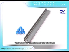 AG5 1.2mm with 304 screws with blue double pad Invisible Grille 316 Wire Vertical Installation