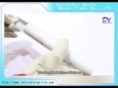 AL 1.5mm with GI screws with blue double pad Invisible Aluminium Rail Track