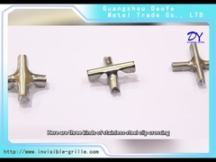 316 Grade Stainless Steel Clip Crossing 2.0mm  2.5mm,3.0mm