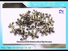 Invisible Grilles Stainless Steel Cable Clips 2.5mm With Superior Strength