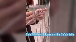 Child Safety 2mm Aluminium Windows Invisible Net