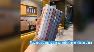 Magnetic Semi-transparent iPhone Phone Case