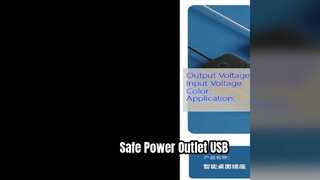 Safe Power Socket With USB Extension Outlet