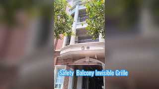 Decorative Safety Sturdy Balcony Invisible Grille With Unblocked View