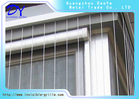 Custom Shape Balcony Invisible Grille 316L SS Wire Rope