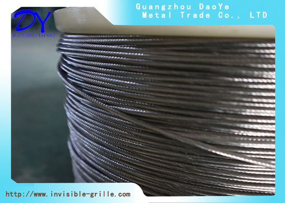 Insulating Core Connection Alarm Stainless Steel Coil Wire For Safety Invisible Grille Systems