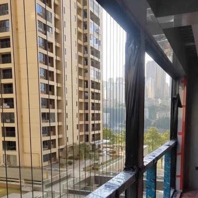316 Grade Steel Wire Structure Balcony Safety Grill with Cutting Processing Service and 316 Wire 3x7 Teflon Coating 2.0mm Offering Secure Barrier