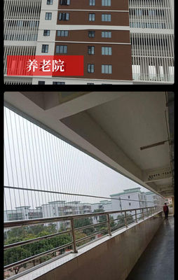 6m Set Balcony Safety Grill Equipped with Aluminum Track Frame Bolted Installation Method Robust Durable Safety Solution