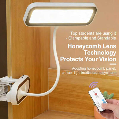 LED Desk Lamp, Student-Specific Eye-Protecting Clip-on Lamp, Living Room Touch-Controlled Dimmable Night Light for Bedroom