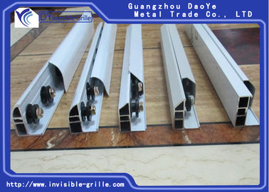 High Strength Aluminium Sliding Window Channel For High Rise Building Invisible Grilles