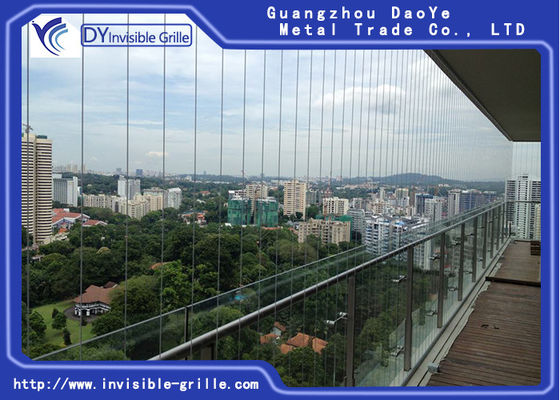 6m Stainless Steel Wire Balcony Invisible Safety Grille