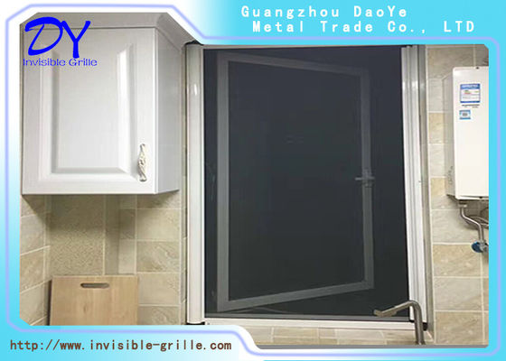 2.5m White Anthracite DIY Retractable Invisible Screen Door