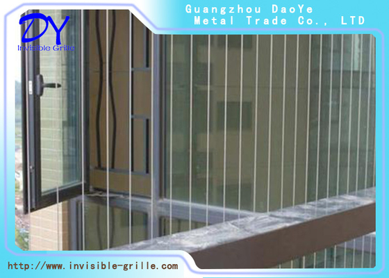 Balcony Safety Invisible Grilles Anti Rust Invisible Pcv Coating wire For Children'S Safety