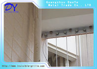 White Grey Window Invisible Grille Steel Wire 316 SS Mesh