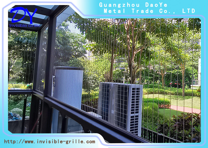Windows Openable Invisible Grille For Home Stainless Steel Wires High Rise Buildings