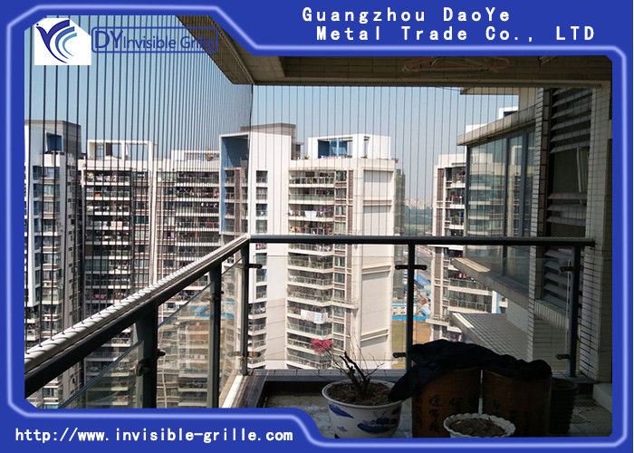 Enjoy Children Safety the View of City Seashore Valley  Balcony Invisible Grille