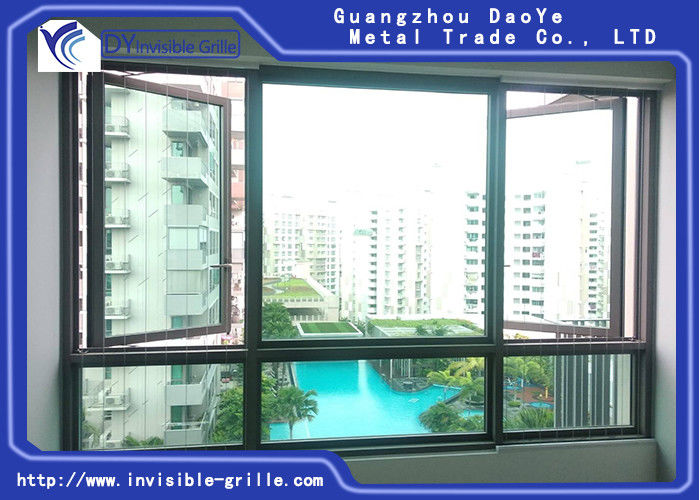 Cambodia Popular High Rise Buildings Safety Installation Window Invisible Grille