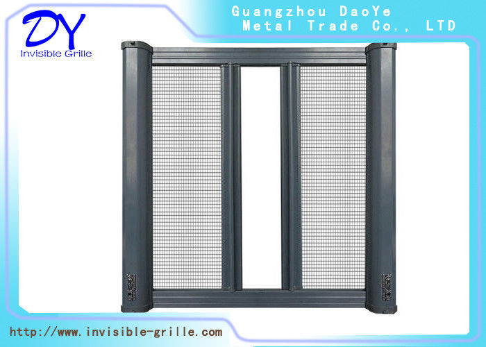 Heat Insulation Single Mosquito Retractable Invisible Screen Door