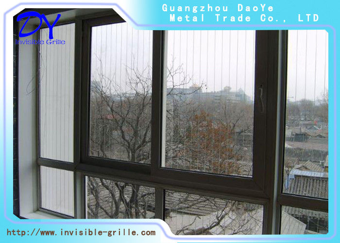 Openable Invisible Decorative Security Grilles Nylon Coating