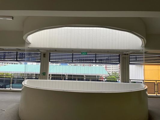 Wire Construction 12 plus 1 Invisible Safety Grille Customized Seamless Security