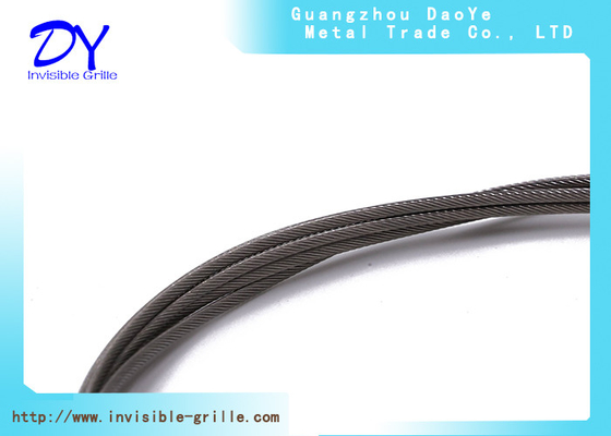 Enhanced Fixed Invisible Grille Systems Stainless Steel Wire With Centre Support
