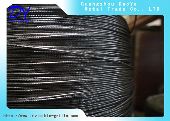 Enhanced Fixed Invisible Grille Systems Stainless Steel Wire With Centre Support