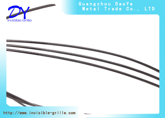 2.5mm Dia 304 / 316 Stainless Steel Wire For Safety Invisible Grille Systems