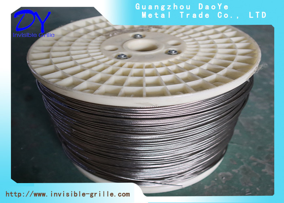 2.5mm Dia 304 / 316 Stainless Steel Wire For Safety Invisible Grille Systems