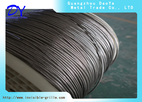 Insulating Core Connection Alarm Stainless Steel Coil Wire For Safety Invisible Grille Systems