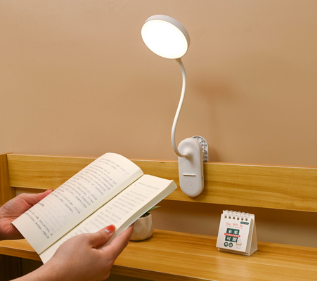 Adjustable Arm Bedroom Table Lamp With Three Level Brightness For Cozy Ambiance