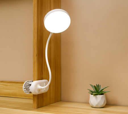 Adjustable Arm Bedroom Table Lamp With Three Level Brightness For Cozy Ambiance