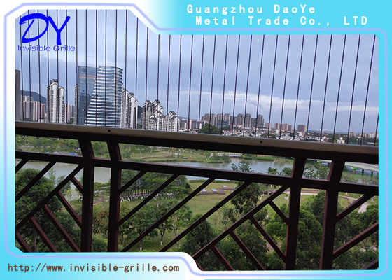 Unobstructed View Of Nature Balcony Invisible Grille Load Capacity 100kg Tolerance ±1%
