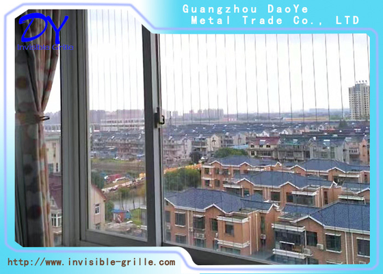 Innovative Balcony Safety  316 Wire Invisible Grilles  100kg  load capacity