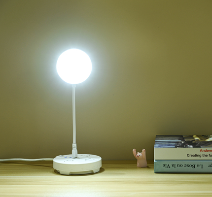 3-Brightness LED USB Table Lamp With Photo Effect Light