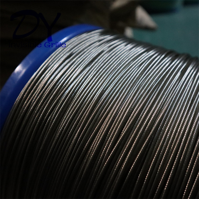 304 Stainless Steel Wire 316 Steel Wire For Window Invisible Grille For School Protection