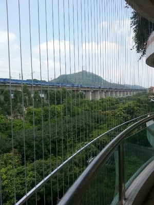 Tolerance 316 Wire Balcony Invisible Grille Modern Design Wire For Balcony