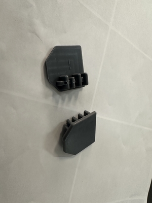 Safety Invisible Grilles Aluminum Track End Cap