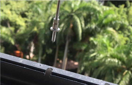 3mm Reel Steel Wire Balcony Grilles With 100kg Capacity Balcony Reel Grille