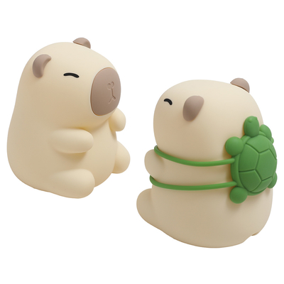 Custom Logo Capybara Kids Gift Bedroom Sleeping Cute Soft Lamp Color Gradient Dog Silicone Night Light