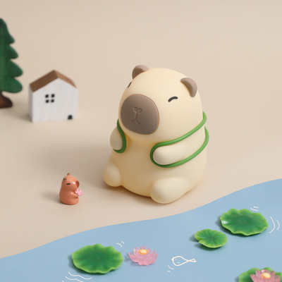 New Arrival Seven Color Silicone Capybara Night Lamp Birthday Gifts Night Light