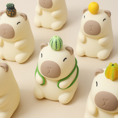 Rechargeable Lovely Design Soft Silicone Capybara Night Light For Child's Bedroom
