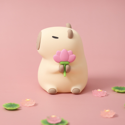 Cute Silicone Capybara Night Light Children's Nightlight Gift Usb Rechargeable Animal Silicone Night Lamp