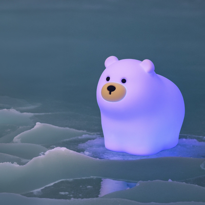 OEM Led Cute Cartoon Silicone Bear Sleep Lamp Usb Rechargeable Night Lamp Baby Bedroom Bedside Night Light
