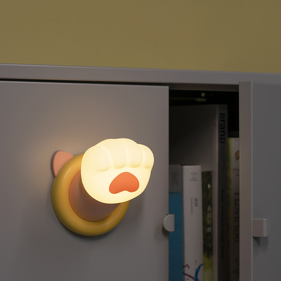 Factory Cute Sleeping Control CAT PAW USB Bedroom Lamps Silicone Lamp Rechargeable Touch Light Silicone Night Light
