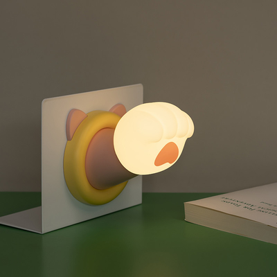 Factory Cute Sleeping Control CAT PAW USB Bedroom Lamps Silicone Lamp Rechargeable Touch Light Silicone Night Light