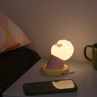 Cat Claw Creative Night Light Charging USB Birthday Gift Cute and Cute Practical Girl Gift Silicone Patting Light