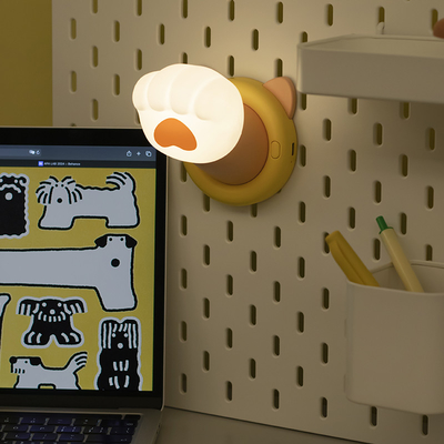 Cat Paw Night Light with Battery Power Source and Multifunctional Design