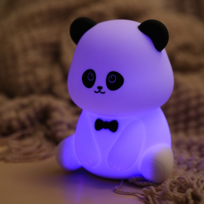 Gentleman Panda Night Light Kneading And Relieving Stress Office Ornament Bedhead Companion Sleep LED Desk Lamp