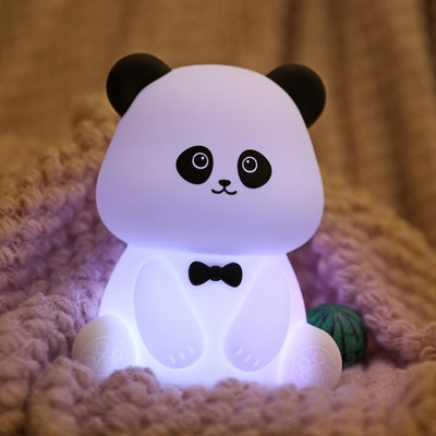 Cute Animal USB Rechargeable Baby Lamps Silicone Panda LED Night Light For Kids Night Lights